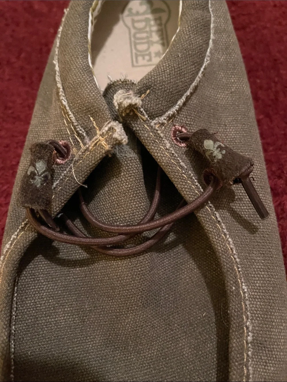 Hey Dude | Men’s Dark Brown Canvas Slip-On Loafers